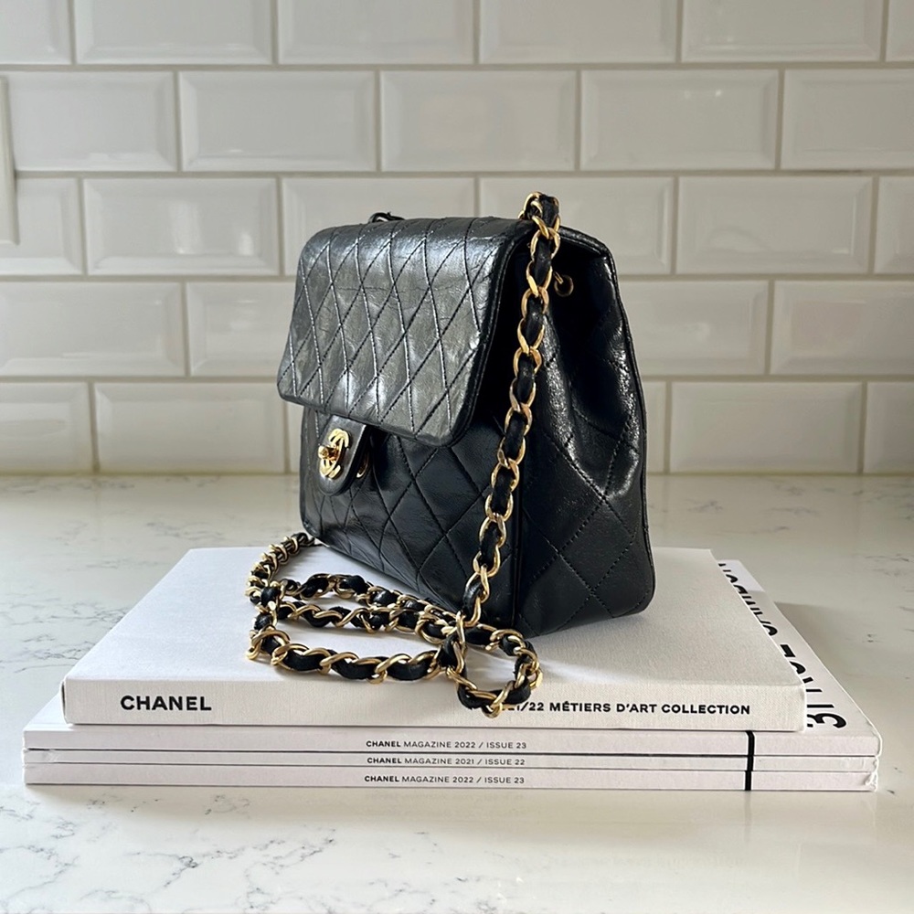 CHANEL Mini Square Lambskin Bag - Picture 5 of 16